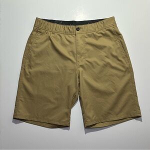Men’s Columbia Khaki Chino Freezer Coil Stretch Shorts, Size 34, Length 9.5”